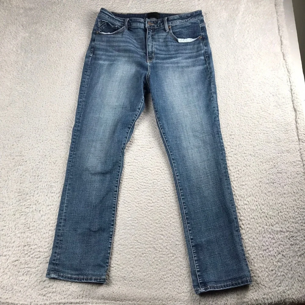 Buckle Black Fit No. 93 Straight Jeans Women 34 (34x29) Blue Medium Wash Stretch